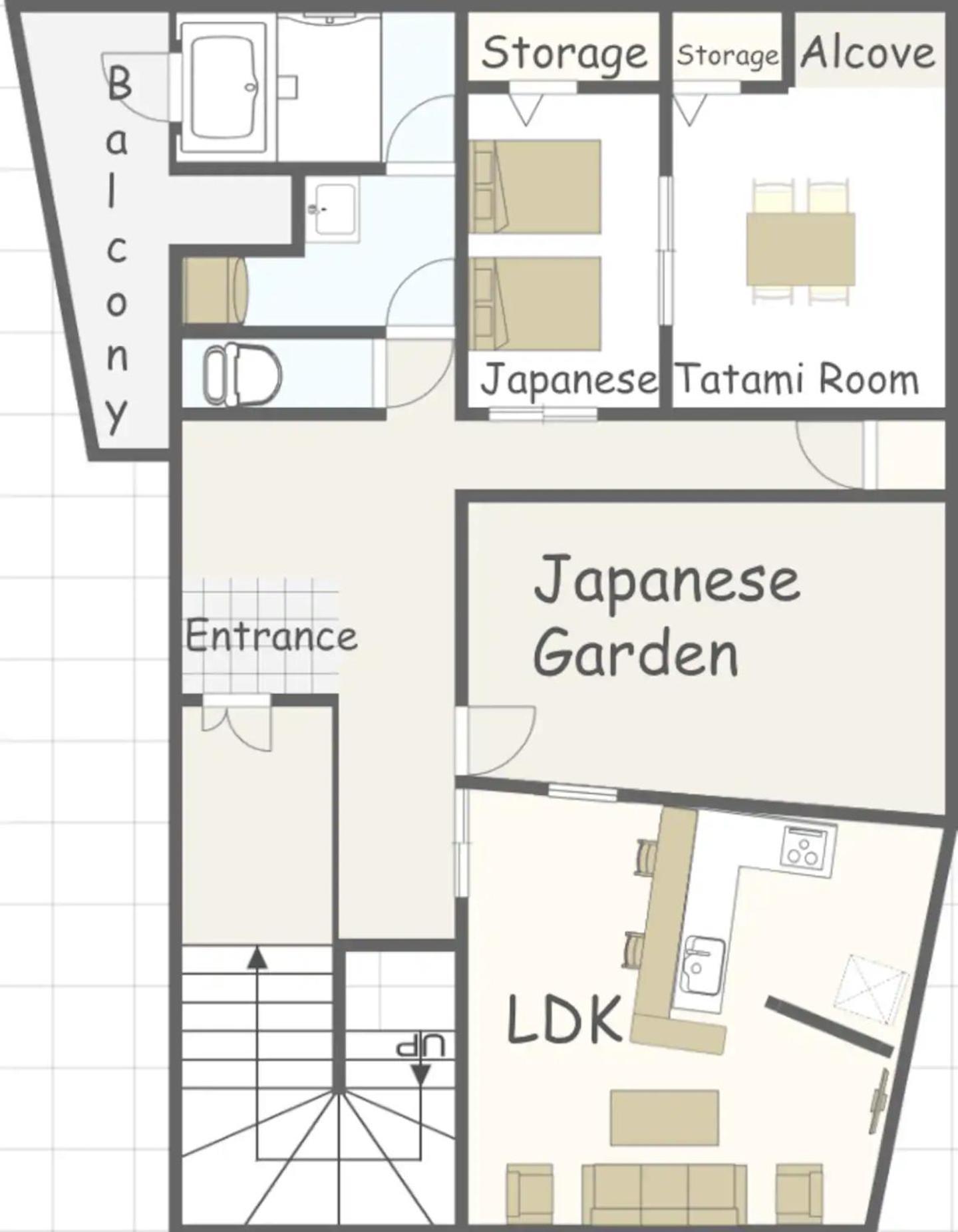 Private Japanese Garden,130m2, Ikebukuro Shinjuku Shibuya 5-15min , 200 Restaurants Nearby, 7-11 In Front Appartement *